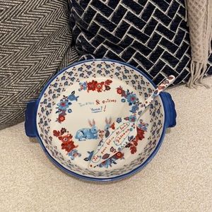 New Anthropologie Ceramic Pie Pan Dish Set